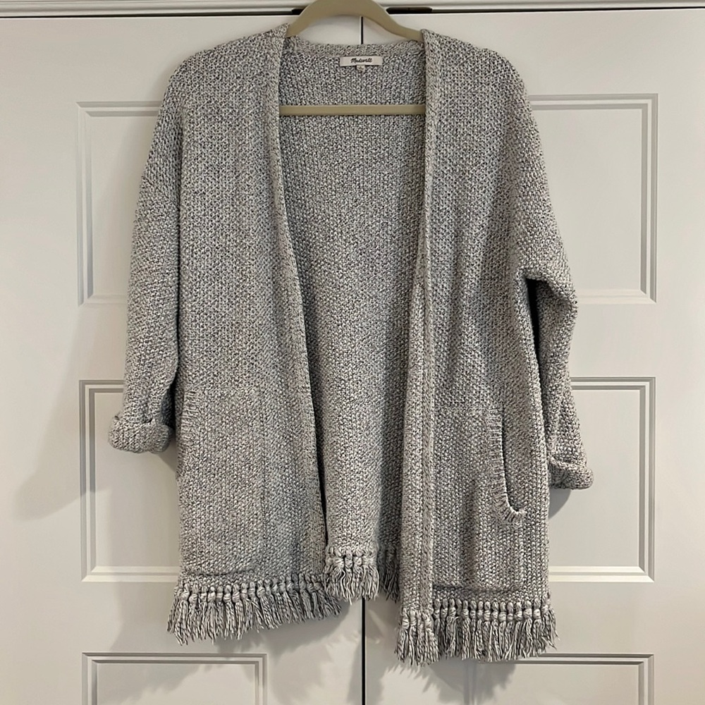 Madewell Fringe Hem Cardigan